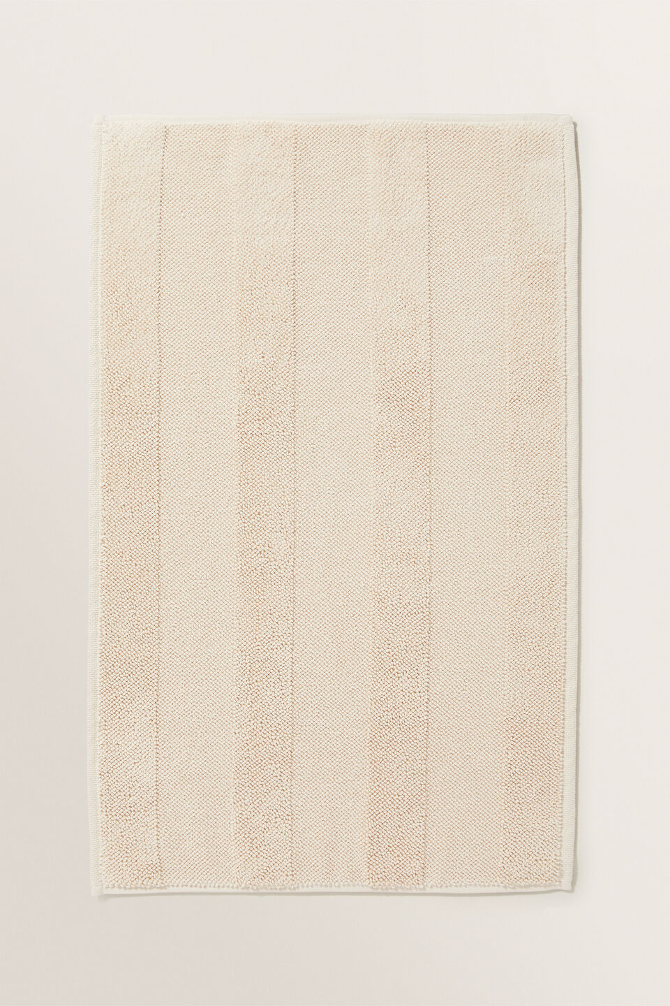 Textured Bath Mat  Ivory Cream