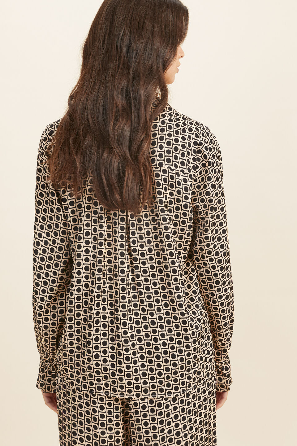 Geo V Neck Blouse  Geo
