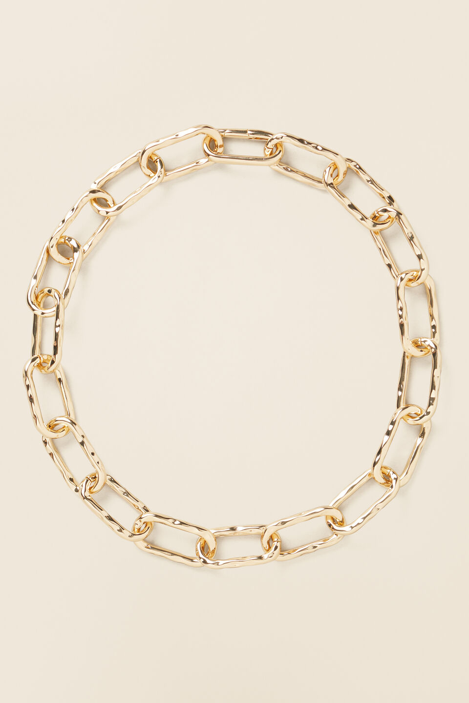 Oversize Link Necklace  Gold
