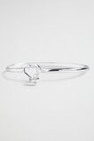 Silver Initial Bangle  Z  hi-res