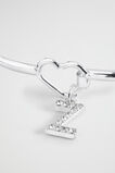 Silver Initial Bangle  Z  hi-res