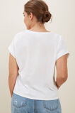 Core Rolled Cuff Tee  Whisper White  hi-res