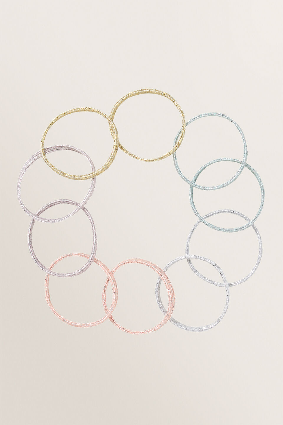 Mini Sparkle Elastic Set  Pastel