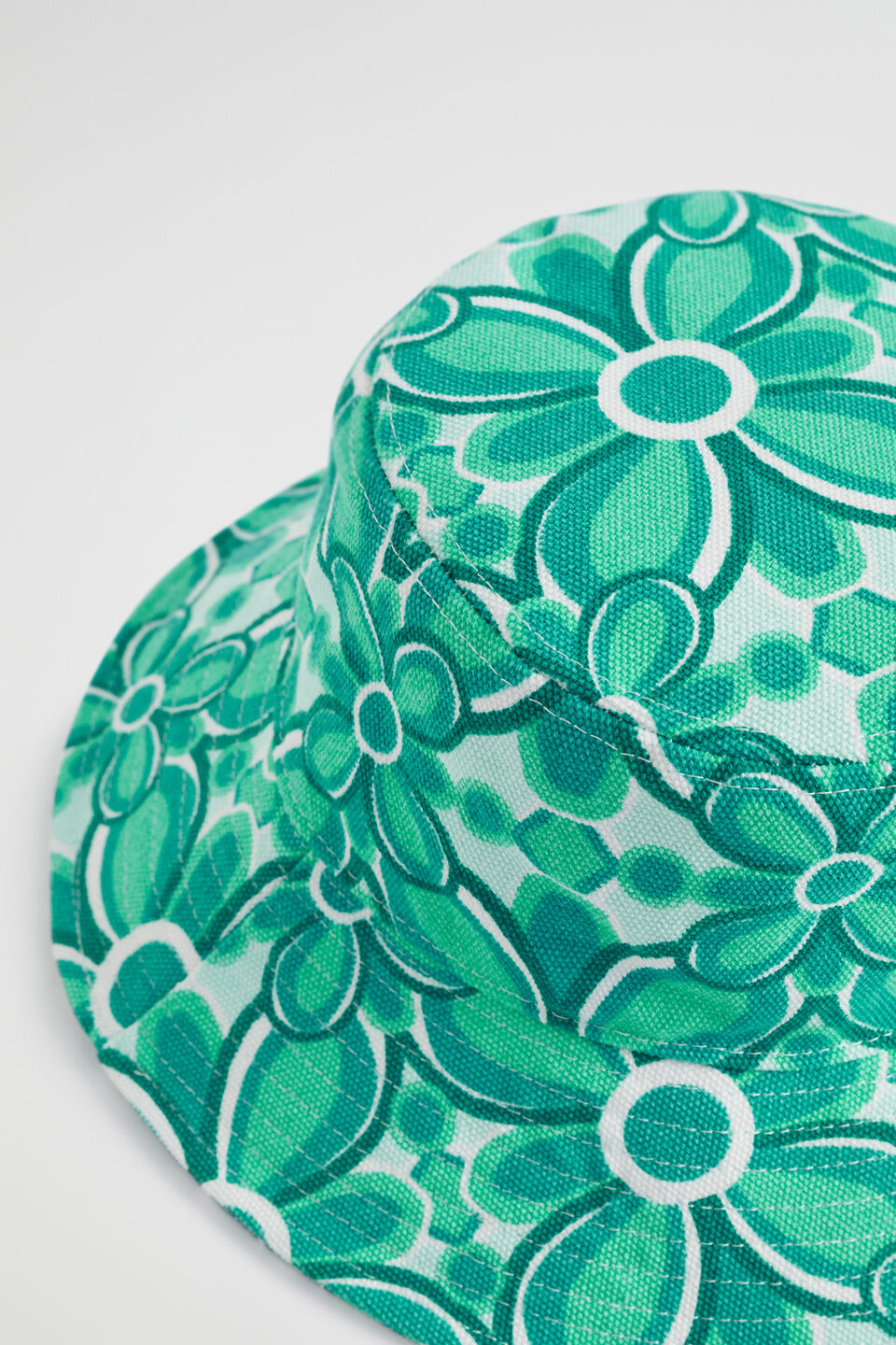 Seed Bucket Hat  Jade Green Retro