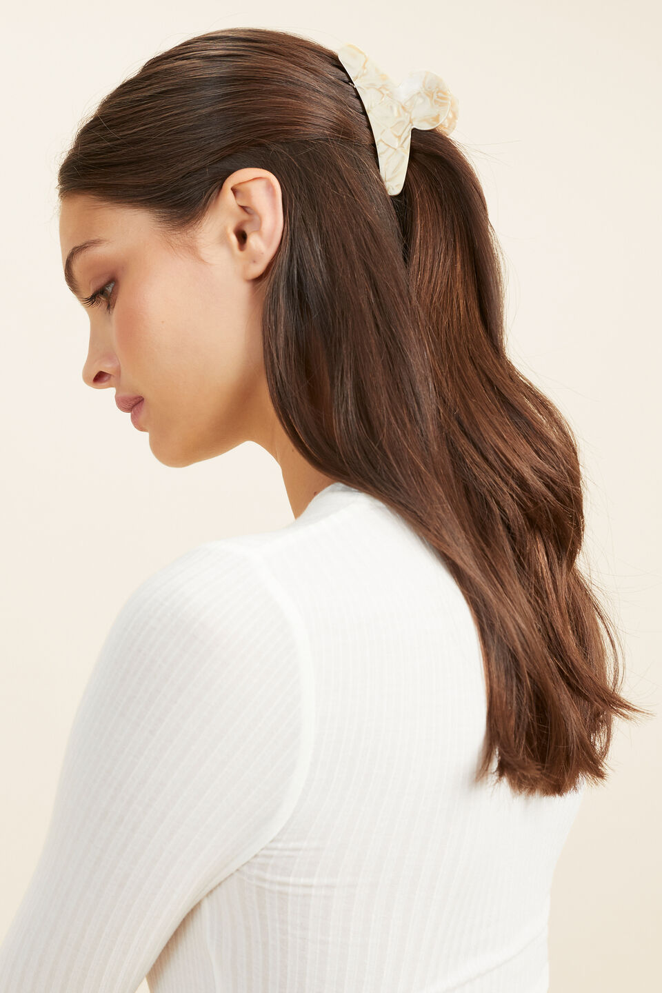 Tort Hair Clip  Vanilla