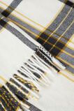 Wool Blend Large Plaid Scarf  Cloud Cream Multi  hi-res