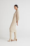 Blouson Sleeve Knit Dress  Pebble Cream Marle  hi-res