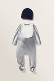 Brushed Stripe Zipsuit  Icy Marle  hi-res