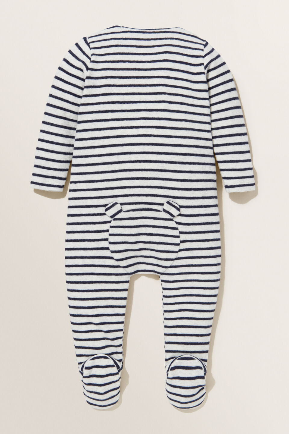 Brushed Stripe Zipsuit  Icy Marle