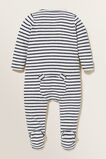 Brushed Stripe Zipsuit  Icy Marle  hi-res