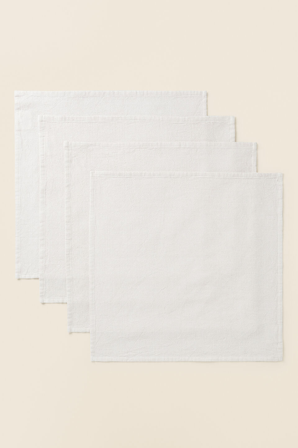 Micro Waffle Napkin Set of 4  Desert Taupe