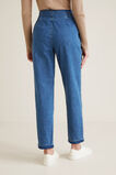 Flat Front Tab Jean  Mid Indigo Denim  hi-res