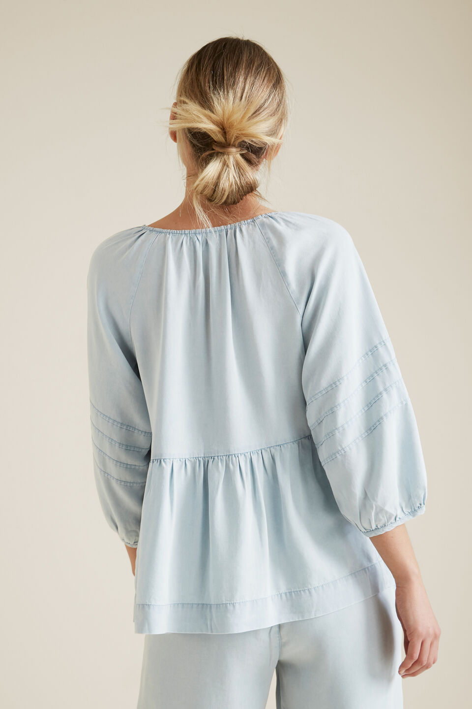 Tencel Blouson Top  