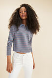 Rib Collar Ls Tee  Multi  hi-res