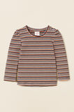 Stripe Rib Tee  Midnight  hi-res