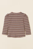 Stripe Rib Tee  Midnight  hi-res