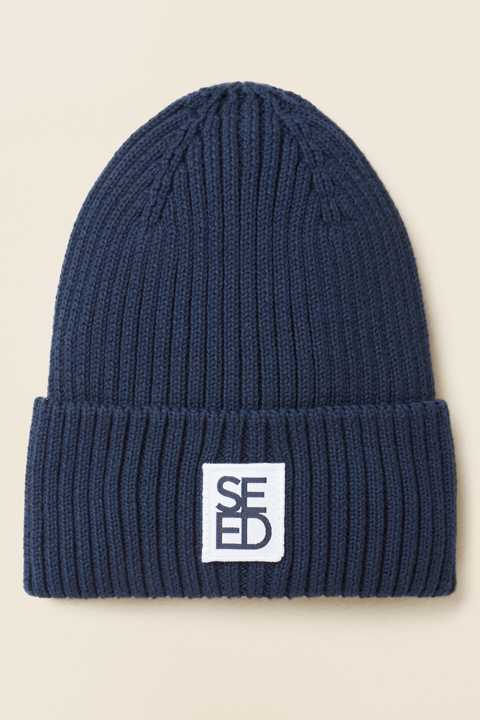 Rib Beanie  Midnight Blue