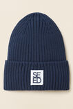 Rib Beanie  Midnight Blue  hi-res
