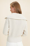 Crop Funnel Neck Sweater  Oat Marle  hi-res