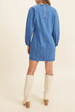 Denim Mini Dress  Mid Indigo Wash  hi-res