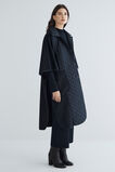 Crepe Knit Mock Neck Sweater  Deep Navy  hi-res