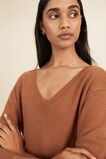 V Neck Sweater  Mahogany  hi-res
