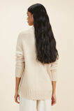 Button Side Sweater  Pebble Cream Twist  hi-res