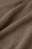 Wool Blend Poncho  Biscuit Marle  hi-res