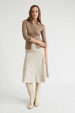 Collared Rib Top  Chocolate Malt  hi-res