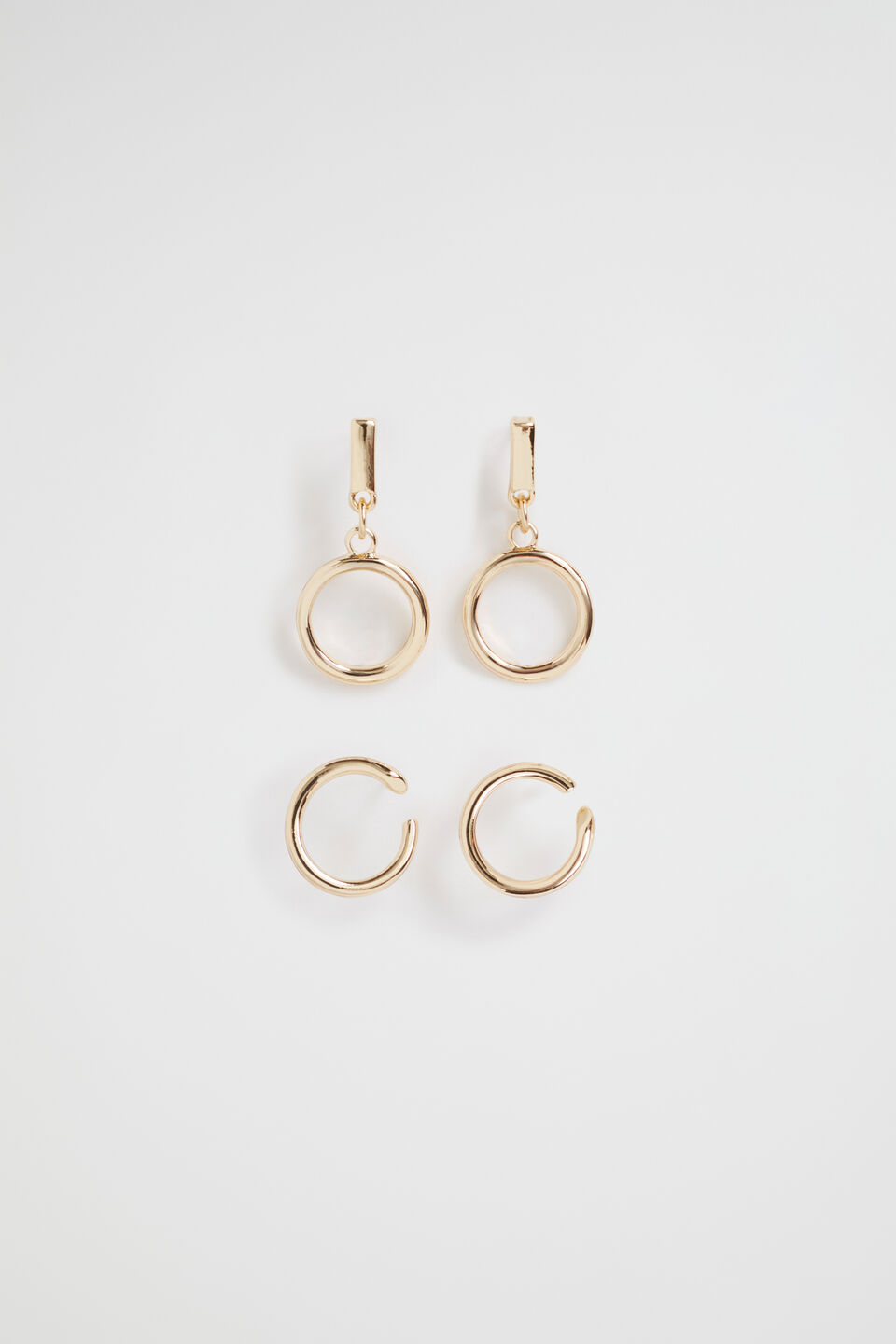 Circle Ear Pack  Gold