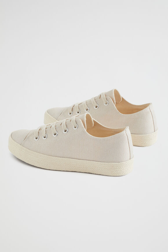 Belle Canvas Flatform Sneaker  Natural  hi-res