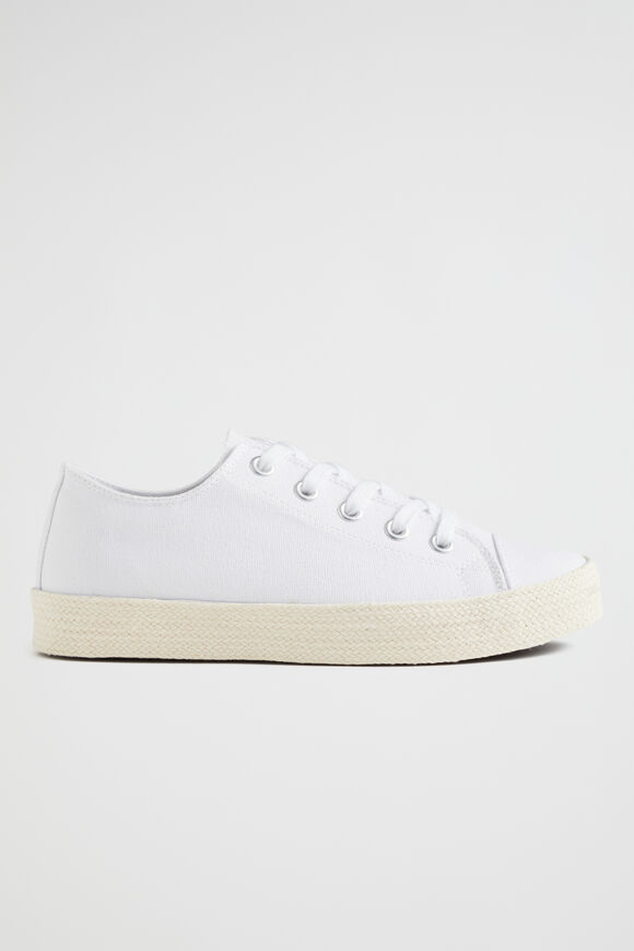 Belle Canvas Flatform Sneaker  Whisper White  hi-res