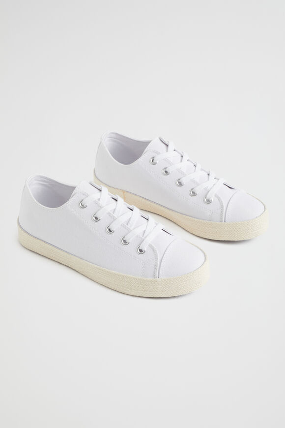 Belle Canvas Flatform Sneaker  Whisper White  hi-res