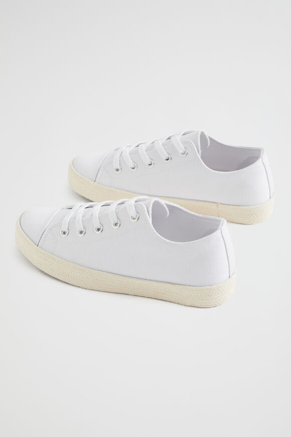 Belle Canvas Flatform Sneaker  Whisper White  hi-res