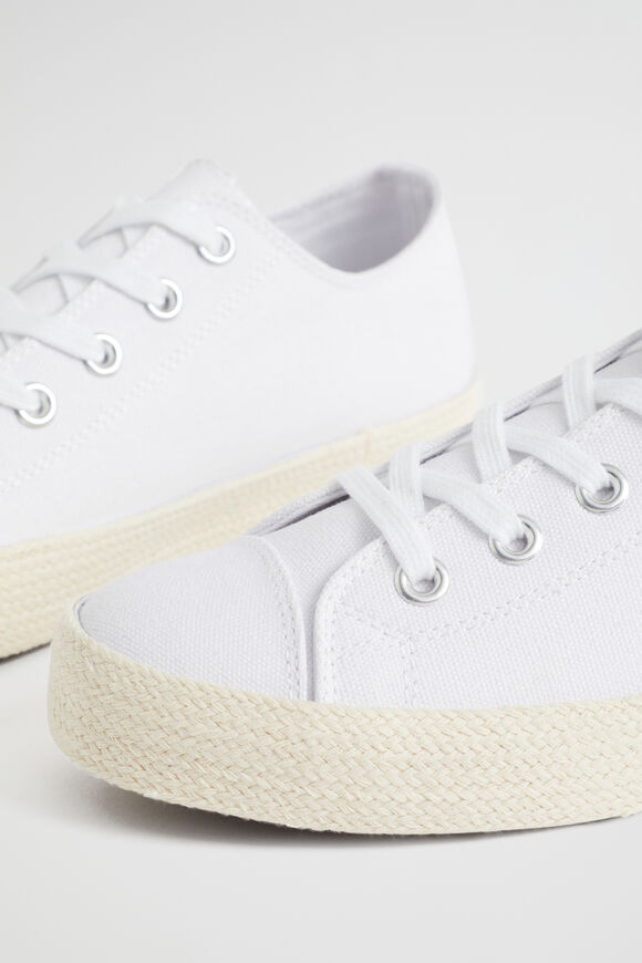 Belle Canvas Flatform Sneaker  Whisper White  hi-res