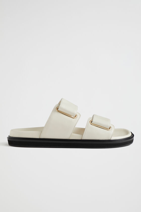 Phoebe Leather Footbed Slide  French Vanilla  hi-res