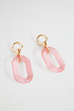 Oval Resin Earring  Peony  hi-res