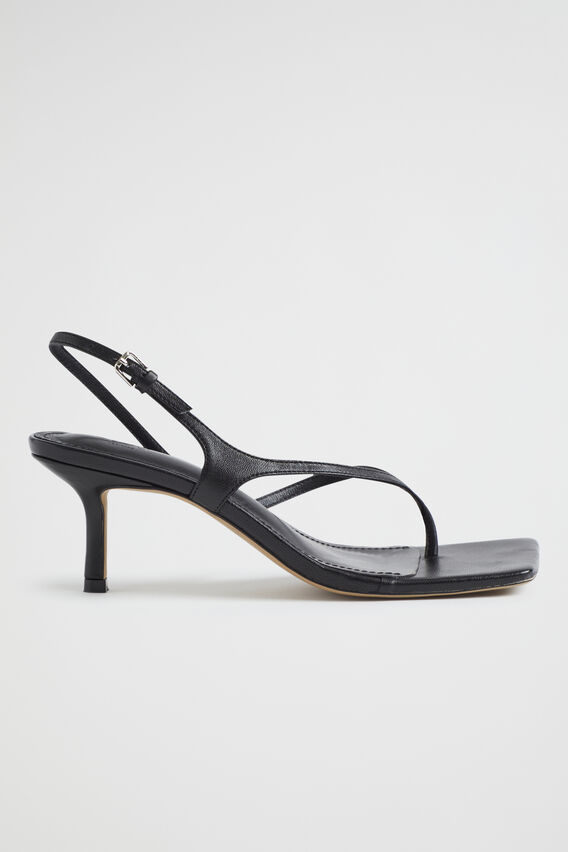 Janelle Mid Heel Sandal  Black  hi-res