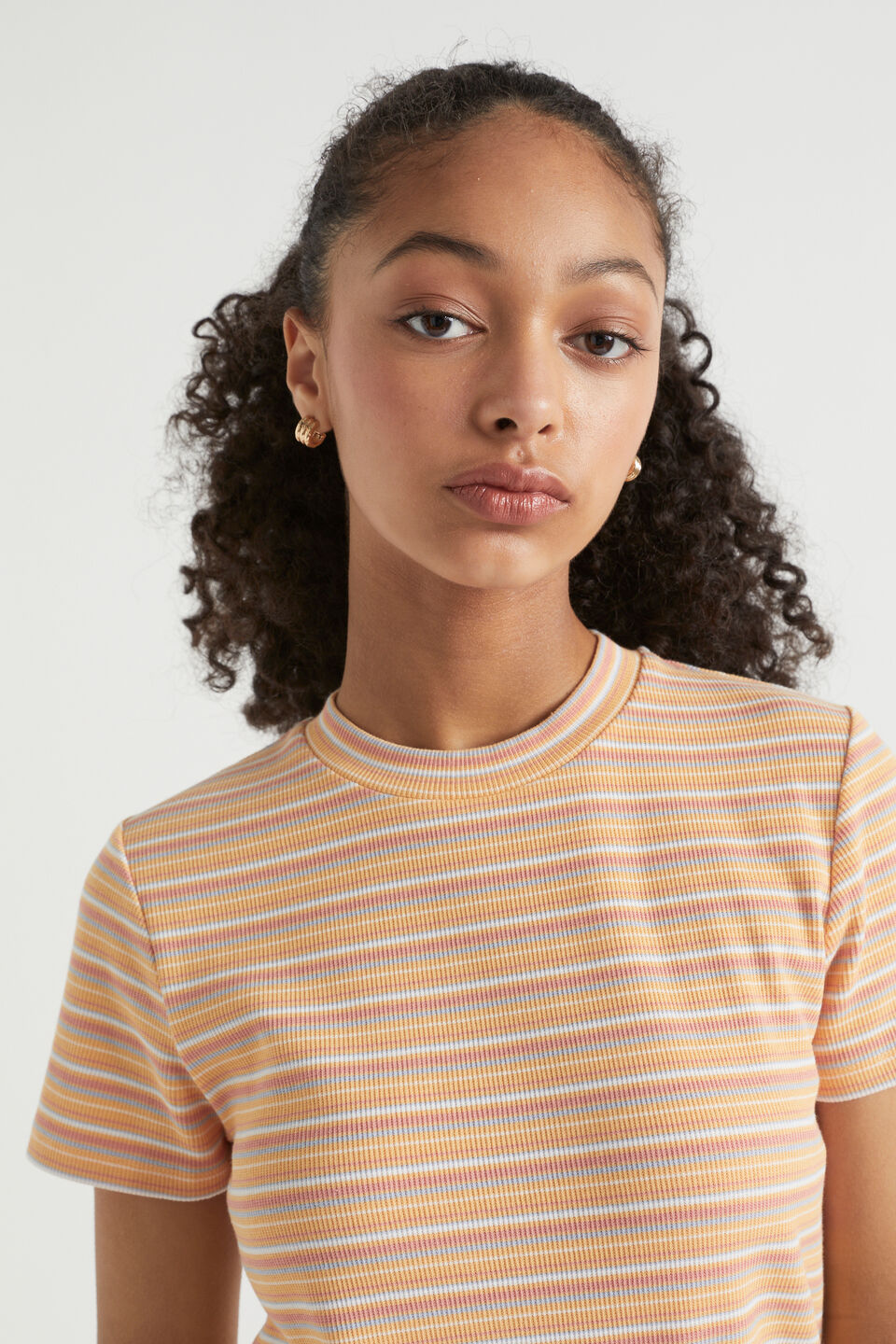 Rib Stripe Tee  Passiona