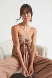 Linen Bow Front Top  Rose Taupe  hi-res