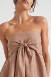 Linen Bow Front Top  Rose Taupe  hi-res