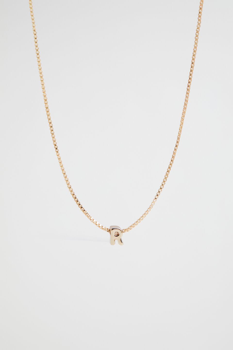 Gold Initial Necklace  R