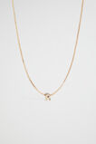 Gold Initial Necklace  R  hi-res