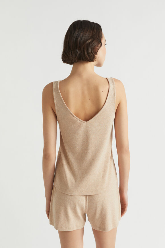 Rib Jersey Sleep Tank  Caramel Marle  hi-res