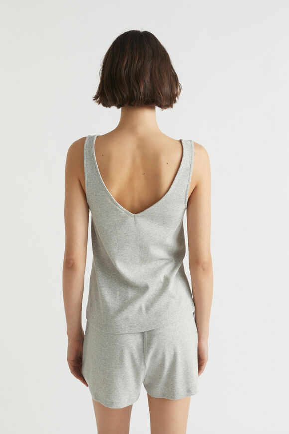 Rib Jersey Sleep Tank  Grey Marle  hi-res