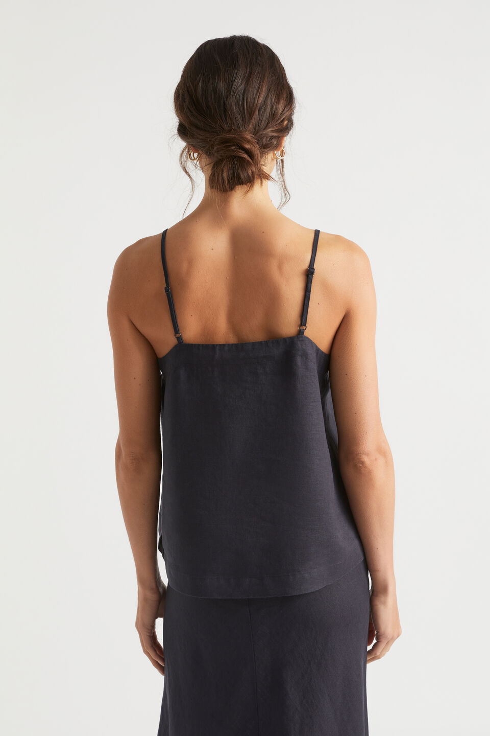 Core Linen Camisole  Deep Navy