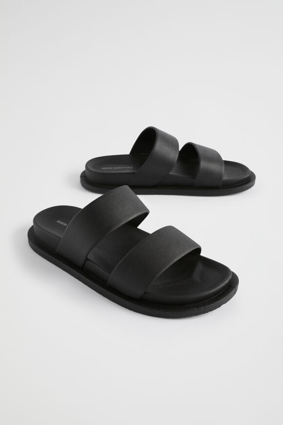 Double Strap Jelly  Black  hi-res