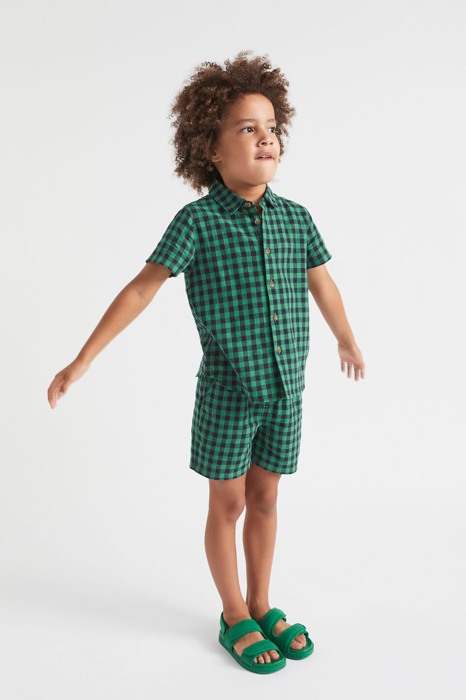 Check Short  Palm Green