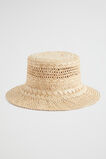 Tie Up Straw Bucket Hat  Natural  hi-res