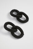 Bead Link Earring  Black  hi-res